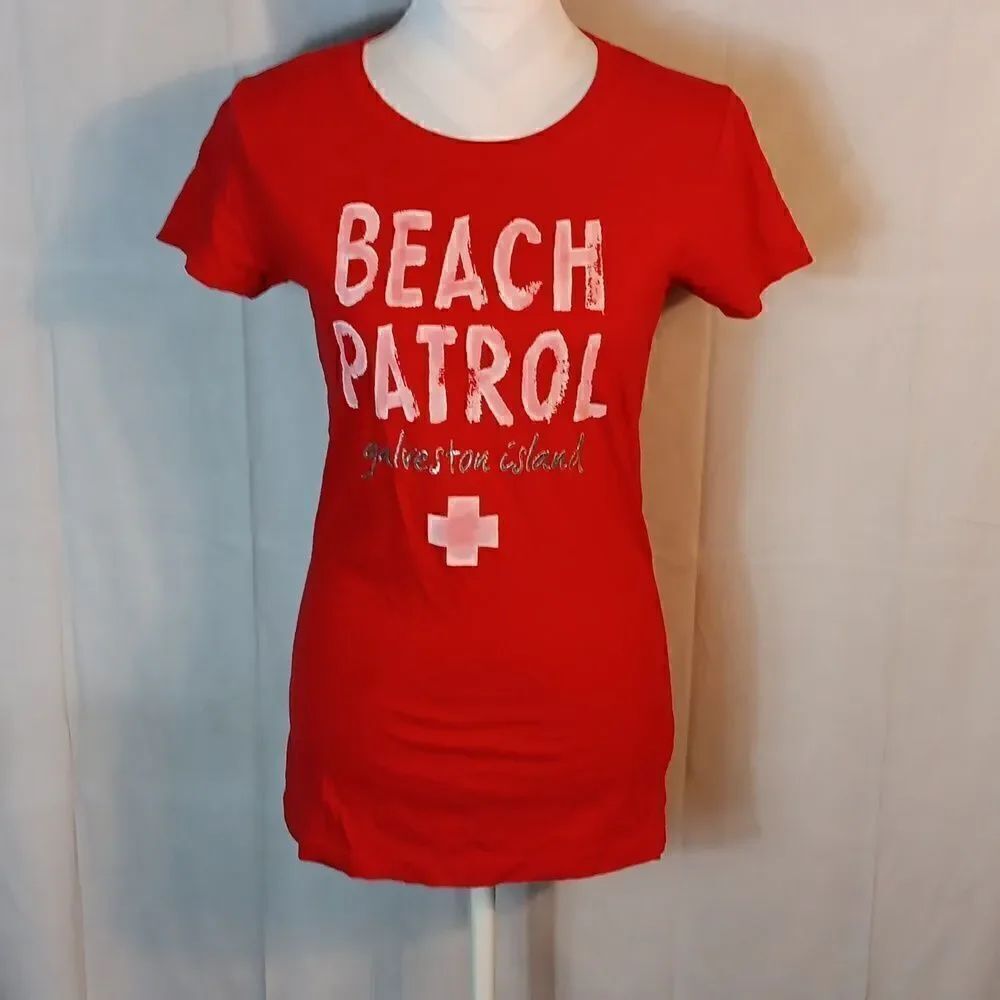 Beach Patrol Galveston Beach Tee